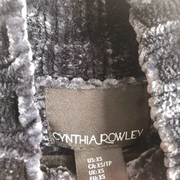 Cynthia Rowley mock neck royal blue sweater - Picture 3 of 5